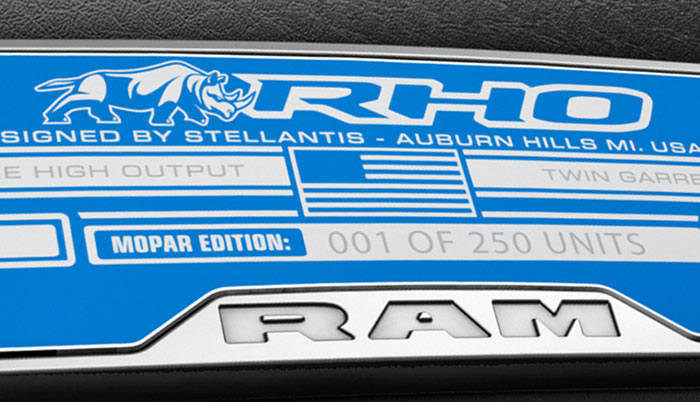 Mopar RHO badge